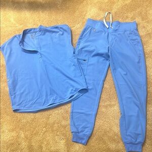 Figs Blue Scrub Set